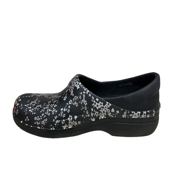 Crocs Neria Pro Black Floral Graphic Clog Comfort Shoe Non-Slip 204046 Women's 8 - Picture 8 of 10